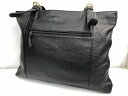 タカノ Takano トートバッグ 手提げカバン ユニセックス 通勤 オフィスカジュアル セレモニー ブラック レザー 【中古】