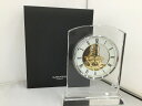 グラスワークス ナルミ GLASS WORKS NARUMI スケルトンクロック 【中古】