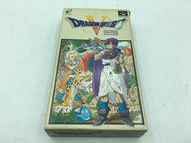【期間限定セール】エニックス ENIX ドラゴンクエストV SHVC-D5 【中古】
