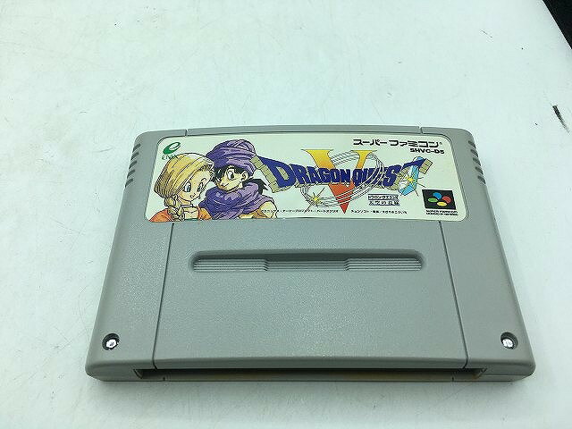 【期間限定セール】エニックス ENIX ドラゴンクエストV SHVC-D5 【中古】