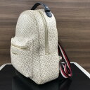 トミーヒルフィガー TOMMY HILFIGER リュックサック デイパック 茶系 総柄 AWOAWO7926 【中古】