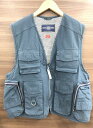 COTTON COMPANY ベスト ブルー系 【中古】