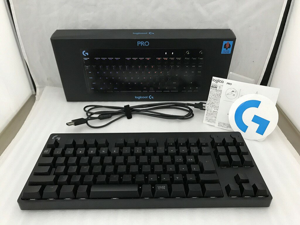 【期間限定セール】ロジクール Logicool PRO Gaming Keyboard ゲーミングキーボード ブラック G-PKB-002LN 【中古】