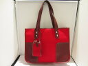 ポールスミス Paul Smith ファブリックトート A4サイズ レッド 【中古】