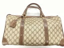 グッチ GUCCI オールドグッチ ミニボストンバッグ ブラウン 24・012 【中古】