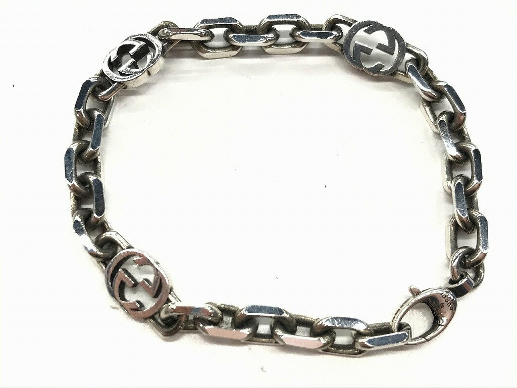 グッチ GUCCI ロッキングG チェーンブレスレット シルバー925 【中古】