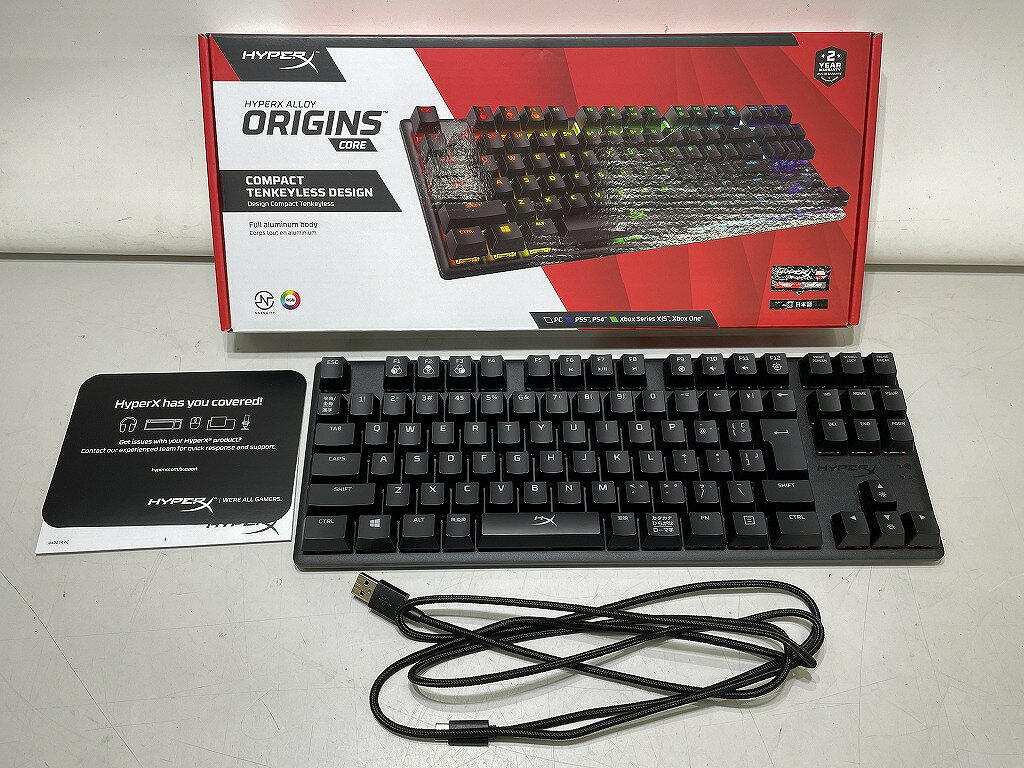 ハイパーエックス HyperX ゲーミングキーボード 赤軸 Alloy ORIGINS CORE 【中古】