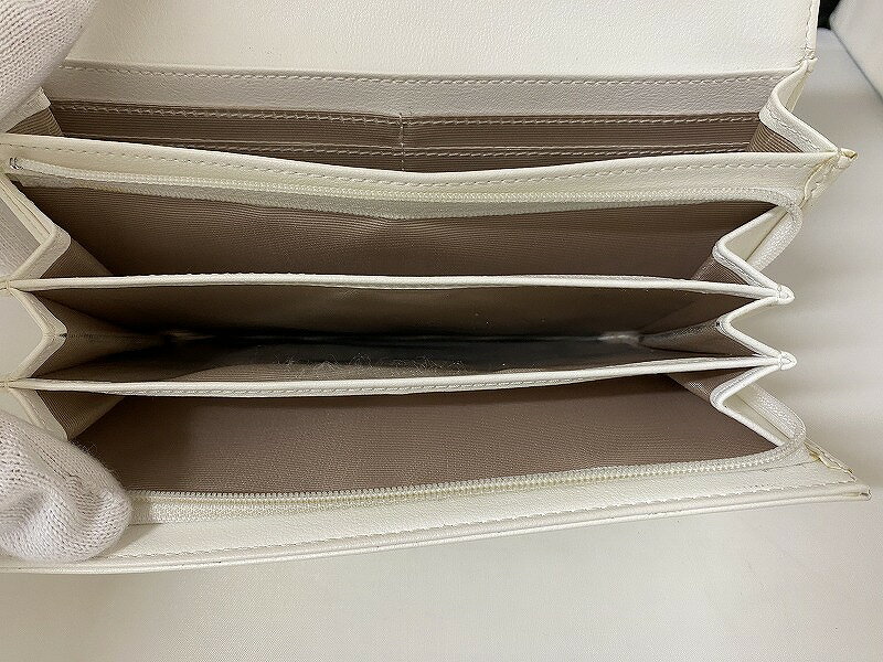 サマンサベガ SMANTHAVEGA 長財布 ホワイト系 【中古】