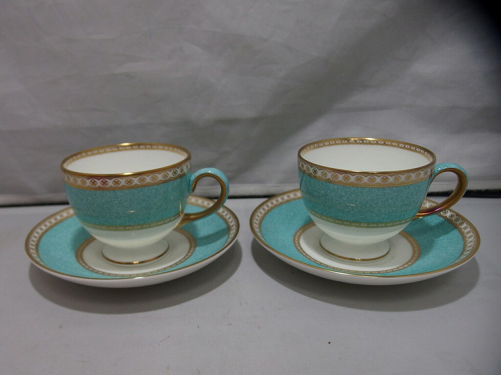 ウェッジウッド WEDGWOOD ウェッジウッド WEDGWOOD カップ＆ソーサー 2客セット 【中古】