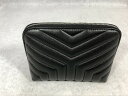 サンローラン SAINT LAURENT ポーチ ブラック 504665 【中古】