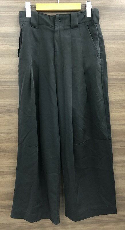 ヤンガーソング Younger Song ダブルタックワイドパンツ ブラック 【中古】