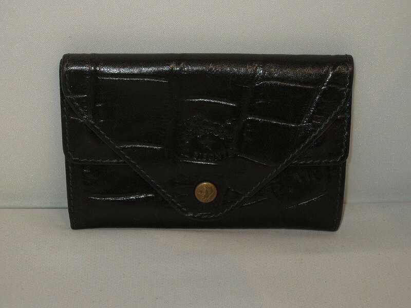 【10/24(金)20時〜全品ポイント10倍！要エントリー！】イル ビゾンテ IL BISONTE コインケース グリーン 【中古】