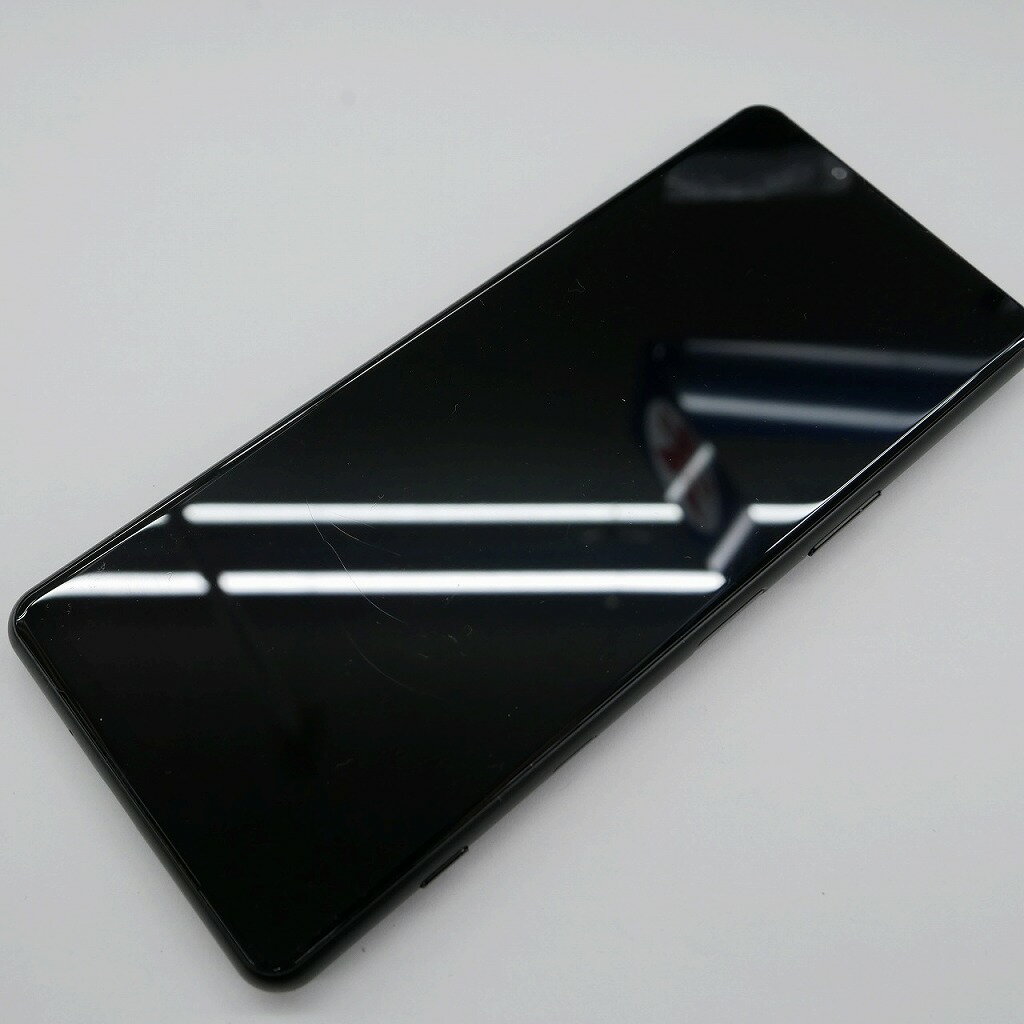 ソニー SONY Xeria エクスペリア 5 III Android/128GB/SIMロック解除済み（au） フロストブラック SOG05 【中古】