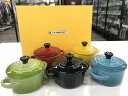 ル・クルーゼ LE CREUSET 調理器具 プチココット オリンピック5色セット 青 黄 黒 赤 緑 【中古】