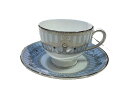 ウェッジウッド WEDGWOOD カップ&ソーサー アレクサンドラ ボーン チャイナ 箱付き ホワイト系/水色系 【中古】