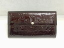 ルイヴィトン LOUIS VUITTON モノグラム ヴェルニ ポルトフォイユ・サラ 二つ折り 長財布 アマラント M93524 【中古】