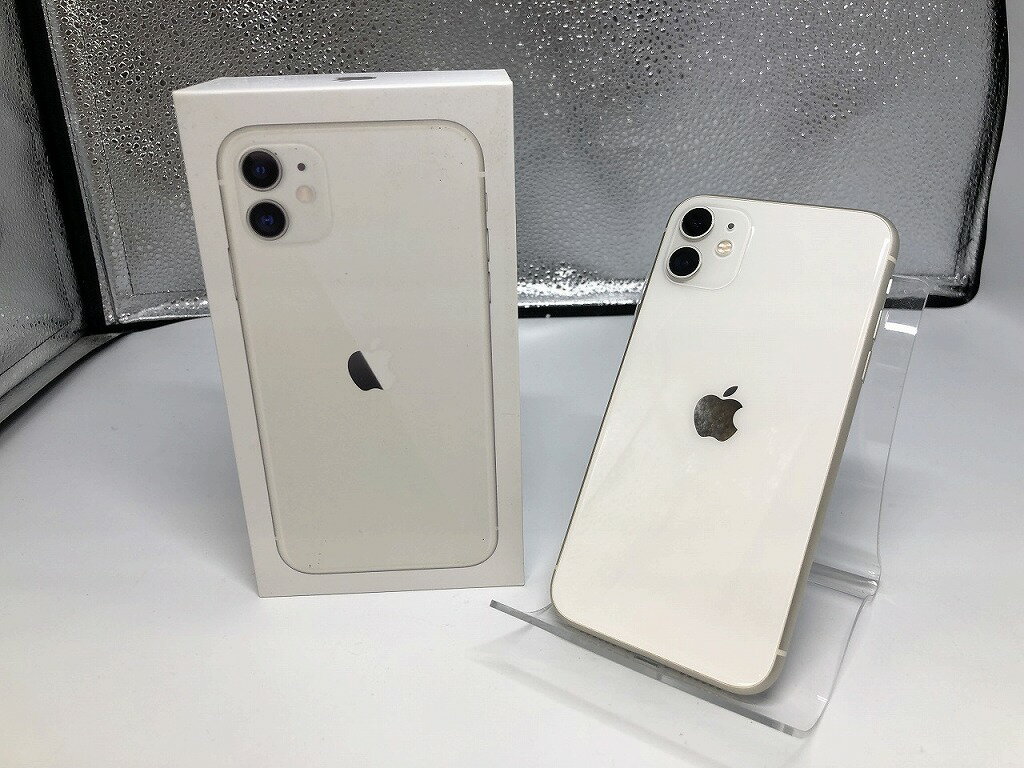 【5/23(金)20時〜全品ポイント10倍！要エントリー！】アップル Apple ［訳あり］iPhone11 64GB SIMロックなし ホワイト MWLU2J/A 【中古】