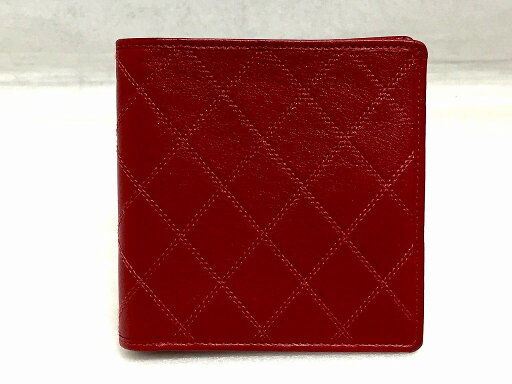 シャネル CHANEL ビコローレ ヴィンテージ メンズ 二つ折り 財布 ビコローレ/レッド 【中古】 シャネル CHANEL ビコローレ ヴィンテージ メンズ 二つ折り 財布 ビコローレ/レッド 【中古】