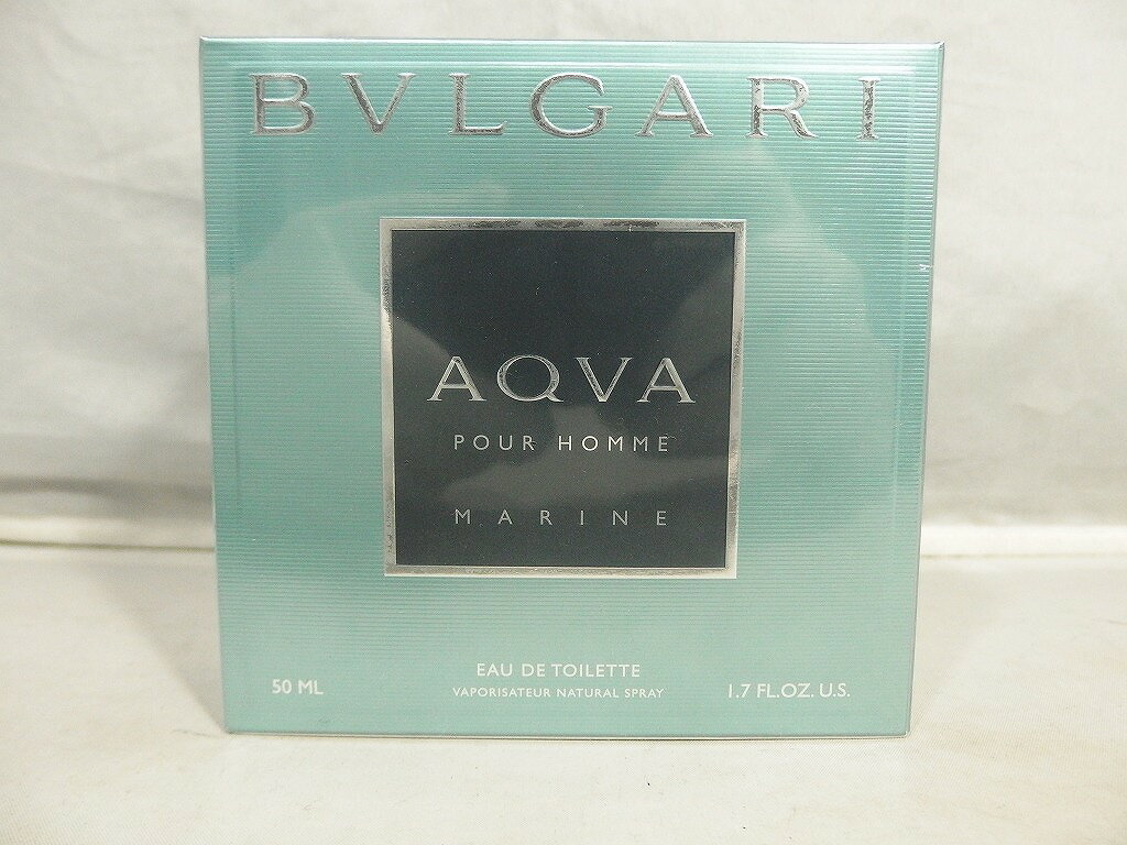 【未使用】 ブルガリ BVLGARI アクア プールオム マリン オードトワレ/香水 50ml