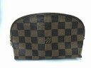 ルイヴィトン LOUIS VUITTON ダミエ ポシェットコスメティックPM ポーチ ブラウン N47516 【中古】