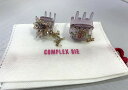 コンプレックス ビズ COMPLEX BIZ ヘアクリップ ヘアアクセサリー 2個セット まとめ髪 ビーズ パープル系 【中古】