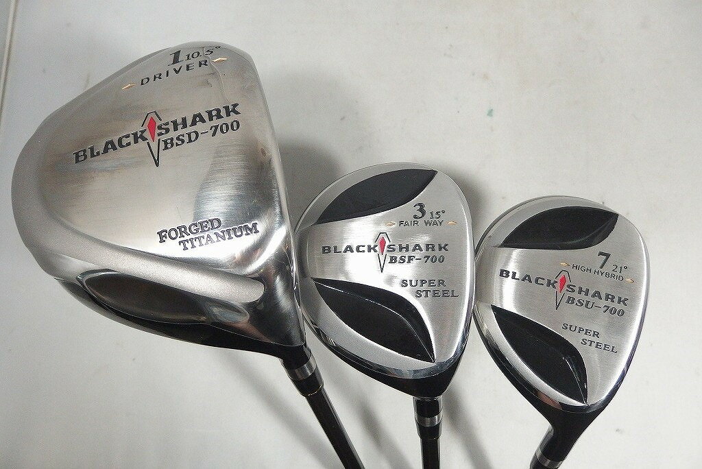 BLACK SHARK ゴルフクラブセット 黒・赤 等 【中古】