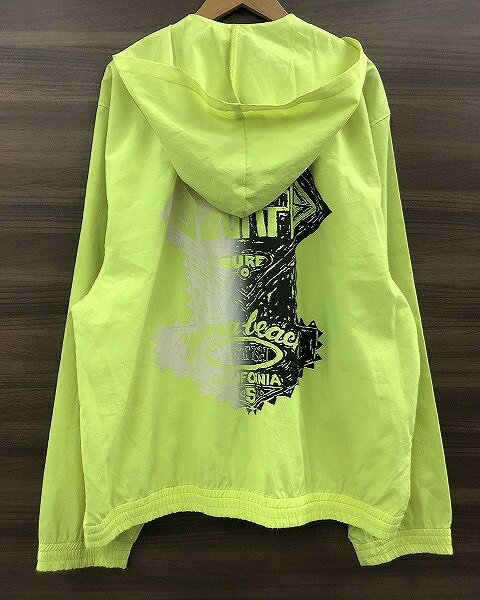 SURFFETISH ナイロンジャケット Lサイズ イエロー 蛍光色 【中古】