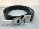 【ポイント10倍!要エントリー!】【期間限定セール】カルバンクライン Calvin klein ベルト ユニセックス ロゴ金具 XL ブラック/ブラウン 13K...