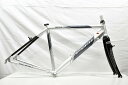 フジ FUJI アルミ カーボンシートステイ クロスバイク フレームセット 700C ABSOLUTE SX 【カウマン鎌倉】 【中古】