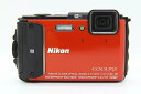 ニコン Nikon コンパクトデジタルカメラ オレンジ COOLPIX AW130 【中古】