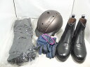 CASCO カスコ HORSY 乗馬用ヘルメット チャップス グローブ 靴 4点セット 【中古】
