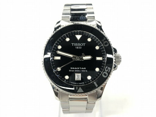 ティソ TISSOT Saestar1000 36mm クオーツウォッチ メンズウォッチ シルバー ブラック T120.410.11.051.00 【中古】 ティソ TISSOT Saestar1000 36mm クオーツウォッチ メンズウォッチ シルバー ブラック T120.410.11.051.00 【中古】