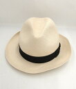 【8/4(月)20時〜全品ポイント10倍!要エントリー!】ボルサリーノ Borsalino パナマハット サイズUK7/57 【中古】