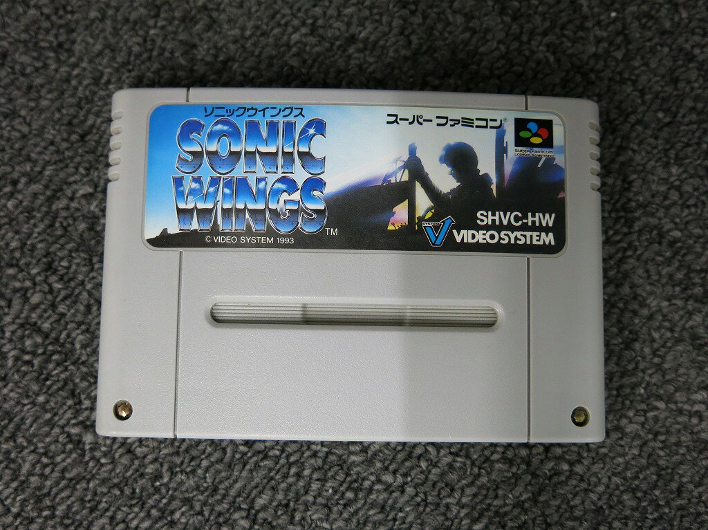 ビデオシステム VIDEO SYSTEM SFCソフト ソニックウイングス ソフトのみ 【中古】