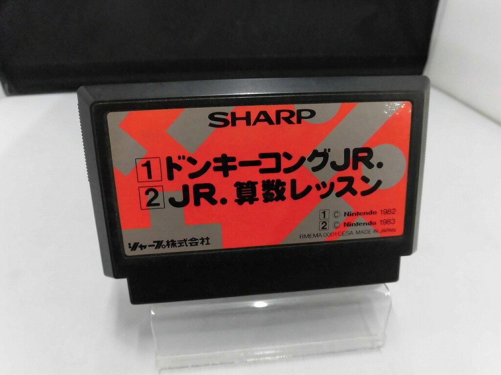 シャープ SHARP ファミコンソフト ドンキーコングJR./JR.算数レッスン 【中古】