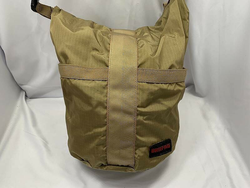 【全品ポイント10倍！要エントリー】【期間限定セール】ブリーフィング BRIEFING BEAMS BOY別注 SKIN TRAVEL SAC ショルダーバッグ ナイロン CML 【中古】