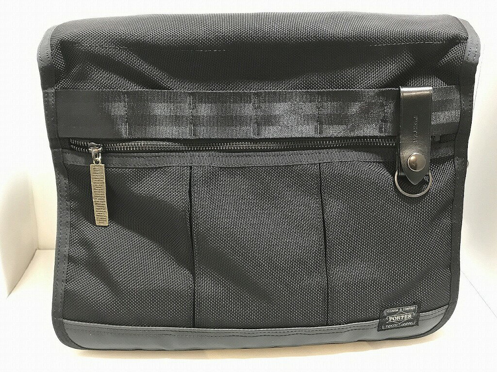 【全品ポイント10倍！要エントリー】【期間限定セール】ポーター PORTER HEAT メッセンジャーバッグ ブラック 【中古】