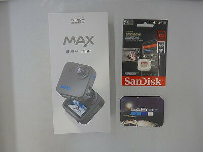 【11/20(木)20時〜全品ポイント10倍！要エントリー！】【未使用】 ゴープロ GoPro GoPro MAX Black+SD ブラック CHDHZ-202-FX