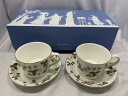ウェッジウッド WEDGWOOD ワイルドストロベリー カップ&ソーサー 2客 ペア 【中古】