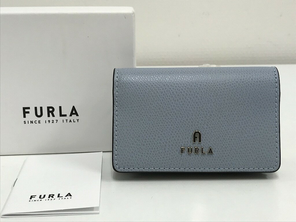 【11/20(木)20時〜全品ポイント10倍！要エントリー！】フルラ FURLA 超美品 程よいきちんと感で魅せる！上品でエレガントなお洒落の魅力 二つ折り名刺・カード入れ 通勤・通学 【中古】