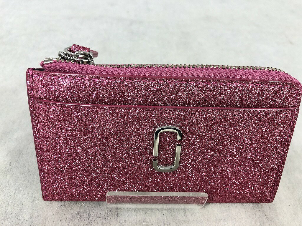 【全品ポイント10倍！要エントリー】【期間限定セール】マークジェイコブス MARC JACOBS キーリング付きコインケース ピンク 【中古】