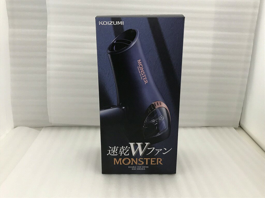 【期間限定セール】【未使用】 コイズミ KOIZUMI ヘアドライヤー ネイビー KHDーW800/A