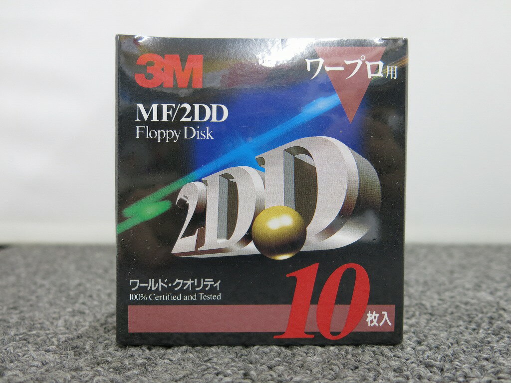 【期間限定セール】【未使用】 スリーエム 3M 【未使用・未開封】 3.5インチ MF2DD フロッピーディスク 10枚入り ワープロ用 MF2DD 10K N