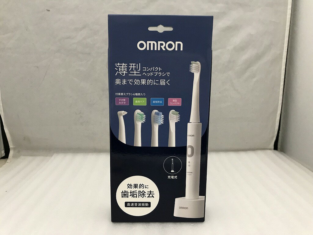 【全品ポイント10倍！要エントリー】【期間限定セール】【未使用】 オムロン OMRON 音波式電動歯ブラシ ホワイト HT-B3040-W(2)
