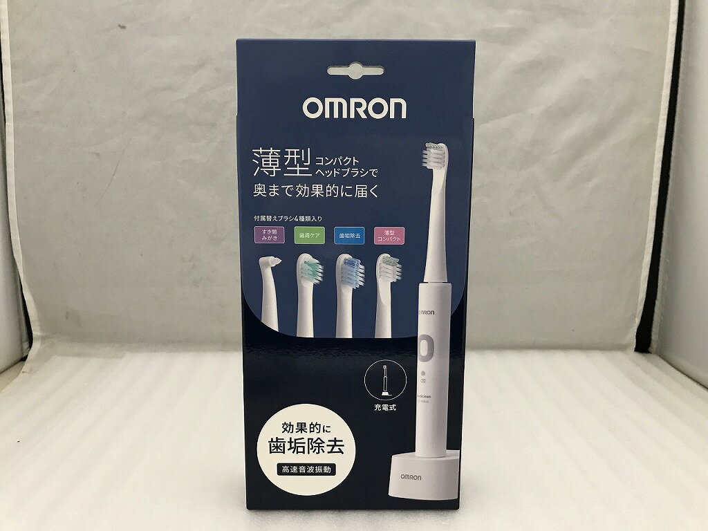 【未使用】 オムロン OMRON 音波式電動歯ブラシ ホワイト HT-B3040-W