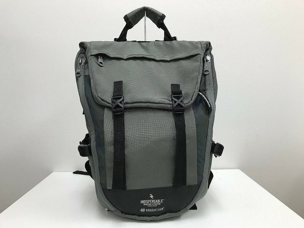 【期間限定セール】ノーティアム NAUGHTIAM カジュアルでスタイリッシュなお洒落の魅力 INDISPENSABLE別注 収納力抜群 リュック バッグ 通勤通学 【中古】