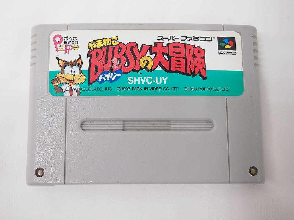 ポッポ株式会社 SFCソフト やまねこバブジーの大冒険 SHVC-UY 【中古】