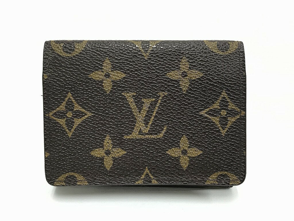 【全品ポイント10倍！要エントリー】【期間限定セール】ルイ・ヴィトン LOUIS VUITTON 圧倒的存在感で魅せる！アンヴェロップ・カルト ドゥ ヴィジット 二つ折りカード名刺入れ M62920 【中古】