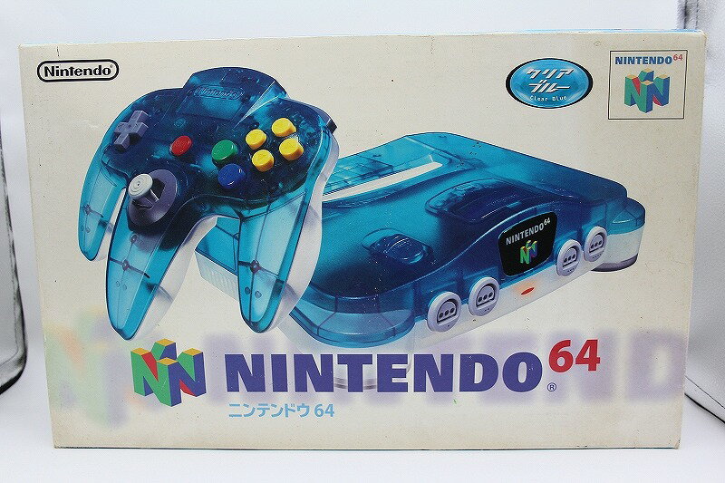【11/20(木)20時～全品ポイント10倍！要エントリー！】ニンテンドー Nintendo ニンテンドウ64 すぐ遊べるセット クリアブルー NUS-S-TBWA 【中古】