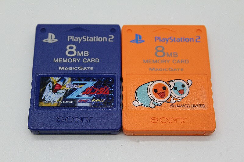 ソニー SONY PS2用メモリーカード 2個セット[Zガンダム/太鼓の達人] SCPH-10020 【中古】